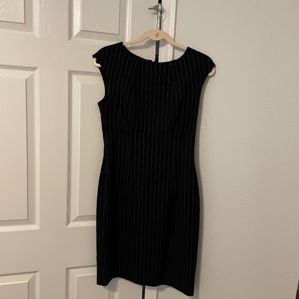 Calvin Klein Pinstripe Sheath Dress Size 4